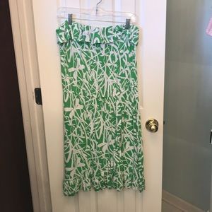 Lilly Pulitzer Green, White Dragonfly Strapless